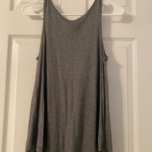 Grey Tank Top with tiny stripes